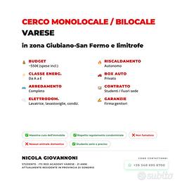 Monolocale varese centro