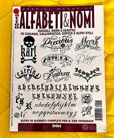 RIVISTA TATTOO ALFABETI E NOMI