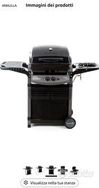 Barbecue a Gas Sochef con fornello Laterale