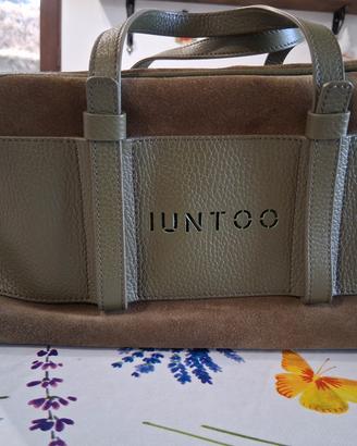 Borsa Priora Scamosciata Verde IUNTOO