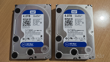 COPPIA DI HARD DISK WESTERN DIGITAL 4TB 3.5