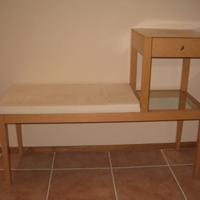 panca con appendiabiti