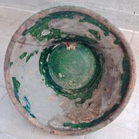 Conca in terracotta smaltata primi ‘900