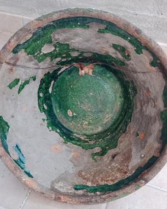 Conca in terracotta smaltata primi ‘900