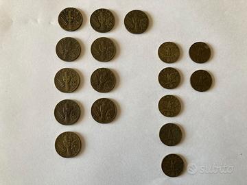 Lotto di 17 monete italiane d’epoca