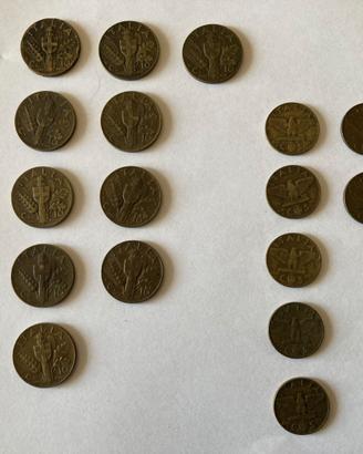 Lotto di 17 monete italiane d’epoca