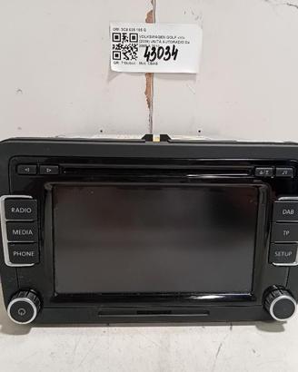 AUTORADIO MP3 VOLKSWAGEN Golf 6 Berlina 3C8 035 19