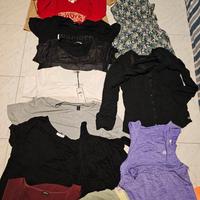 LOTTO 14 PEZZI T SHIRT DONNA VARI MARCHI L-XL