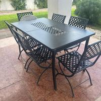 Tavolo esterno in ferro