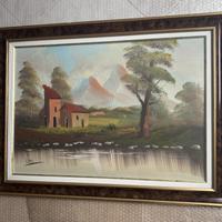 QUADRO PAESAGGIO MONTANO