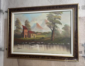 QUADRO PAESAGGIO MONTANO