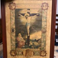 Quadro anno 1917 Papa Benedetto XV "indulgenza"