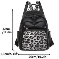 Zaino borsa donna, effetto pelle con multi tasche