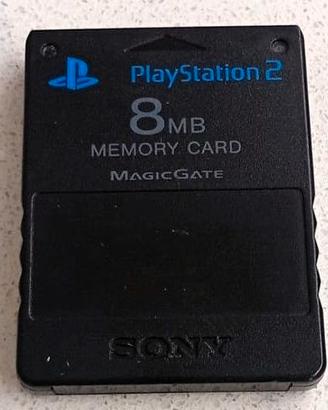 PS2 Memory card Sony originale 8MB testata