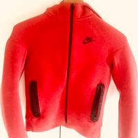 Felpa rossa Nike tech originale taglia M bambino