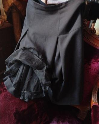 Gonna Couture Rena Lange stile'50 tulle pizzo tg46