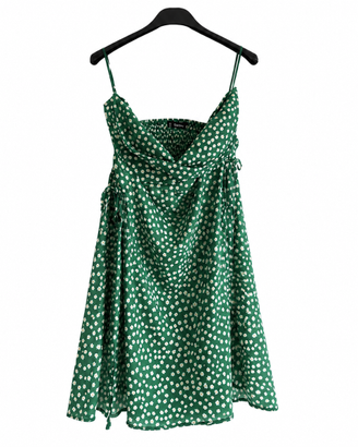 Vestitino SHEIN verde a fiori – taglia M