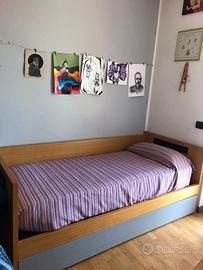 Letto singolo con letto aggiuntivo
