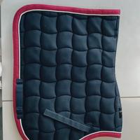 sottosella/cuffietta Equestro blu e rosa