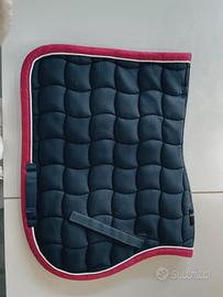 sottosella/cuffietta Equestro blu e rosa