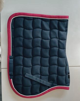 sottosella/cuffietta Equestro blu e rosa