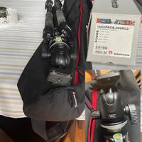 Treppiedi Manfrotto 190XPROB con testina 496RC2
