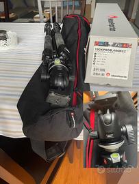 Treppiedi Manfrotto 190XPROB con testina 496RC2