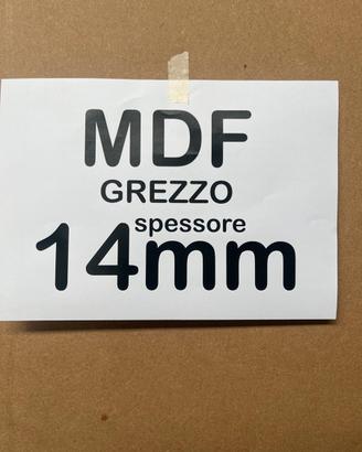 Pannello MDF grezzo 14mm