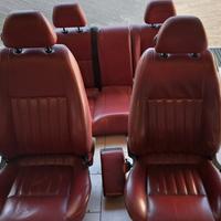 Sedili in pelle rossa per Alfa Romeo 147 3porte