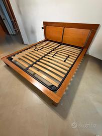 Letto in ciliegio con rete Dorelan 180x195 cm