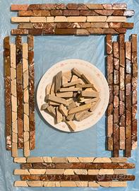 Ciottoli bianchi, tessere a due tagli, sfusi.