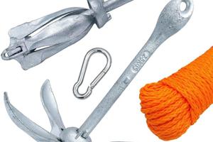 Kit ancora a ombrello 4 kg + catena + cima 30 mt.