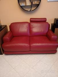 Divano in pelle 2 posti