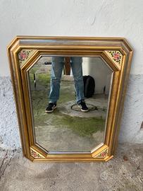 Specchio anni 70’ decorato a mano