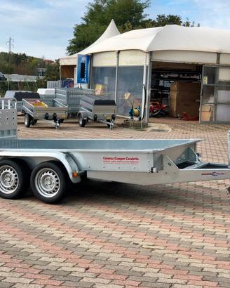 RIMORCHIO TR25F CON RAMPA DI SALITA ESCAVATORE