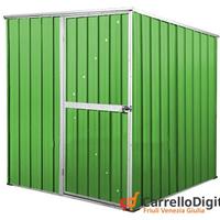 Box da giardino lamiera 175x185cm verde chiaro