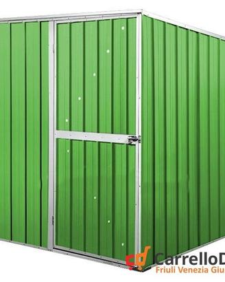 Box da giardino lamiera 175x185cm verde chiaro