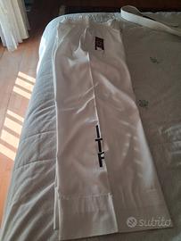 pantaloni  x arti marziali con cintura bianca