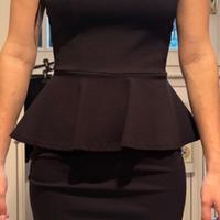 Vestito nero Nabila tubino