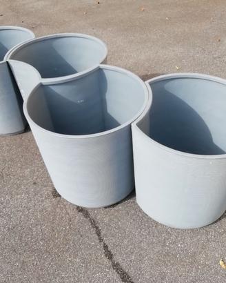 4 Vasi "Large" Urban Teraplast originali