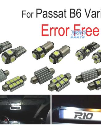 KIT 19 LAMPADE LED INTERNE PER VOLKSWAGEN VW PASSA