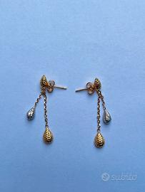 Orecchini Novello oro 18 kt 750 originali