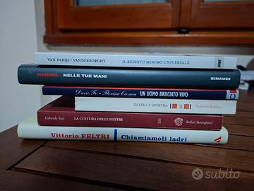 Lotto 6 libri (politica, biografia, ideologia)