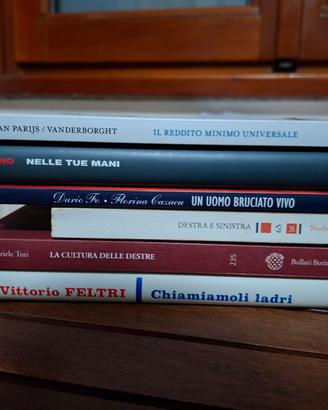 Lotto 6 libri (politica, biografia, ideologia)