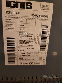 Congelatore a pozzetto compatto Ignis ICF 110 AP -