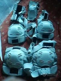 SET Pattinaggio 6 pz prot. Ginocchia, gomiti,polsi