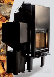 Termocamino Idro Legna - Pellet - Nocciolino. 50%