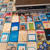 lettore stereo a otto  con cassette