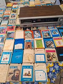 lettore stereo a otto  con cassette