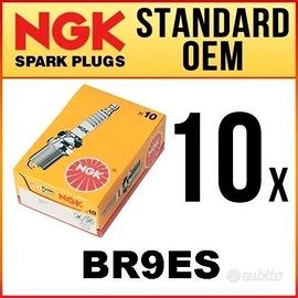 NGK BR9ES KIT 10 CANDELE DI ACCENSIONE ORIGINALE N